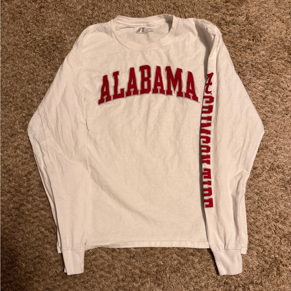 Varsity Alabama tee with Crimson Tide sleeve